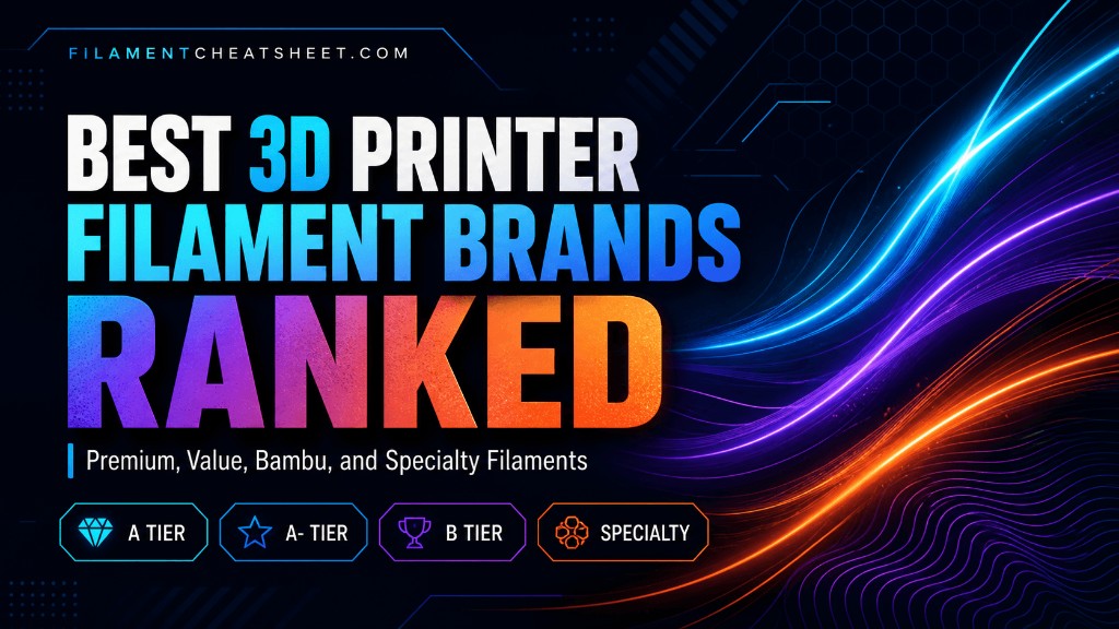 Best 3D Printer Filament Brands Ranked: Premium, Value, Bambu, and Specialty Filaments - comparisons