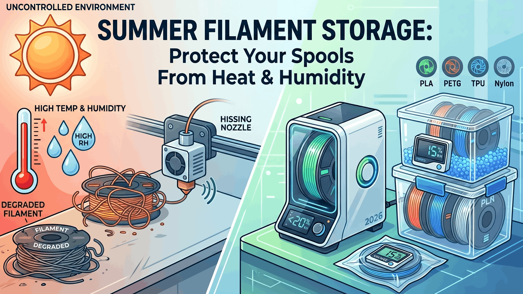Summer Filament Storage: How to Protect Your Spools From Heat and Humidity in 2026 - guides
